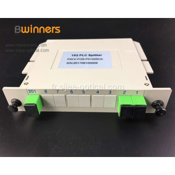 Diviseur optique de type d&#39;insertion de fibre 1X2 avec le connecteur de SC / APC